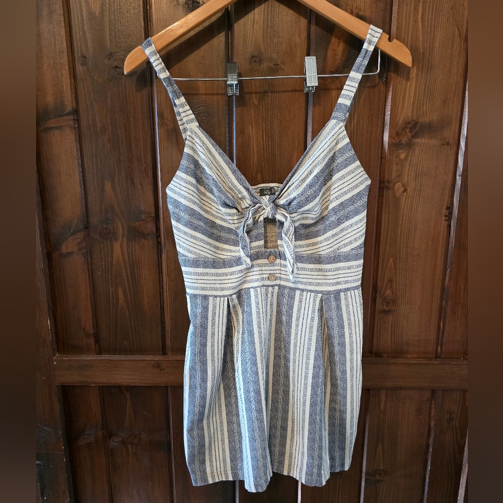 Striped Blue and White Summer Dress